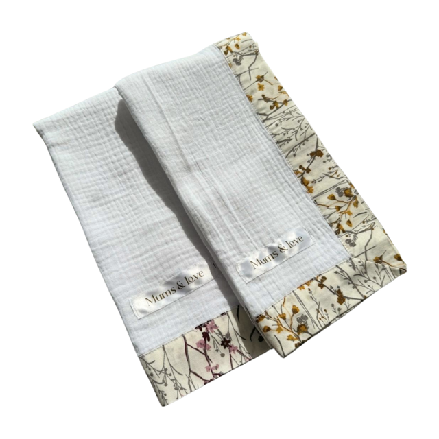 chemical free muslin baby burp cloth